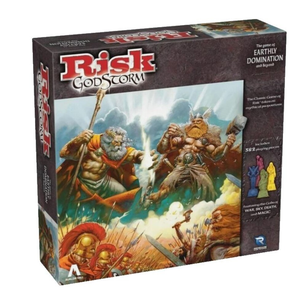 Risk God Storm Board Game Incomplete Set of Pieces Without Box